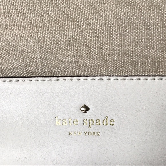 kate spade Holly Street Linen & Leather tote - Picture 2 of 8